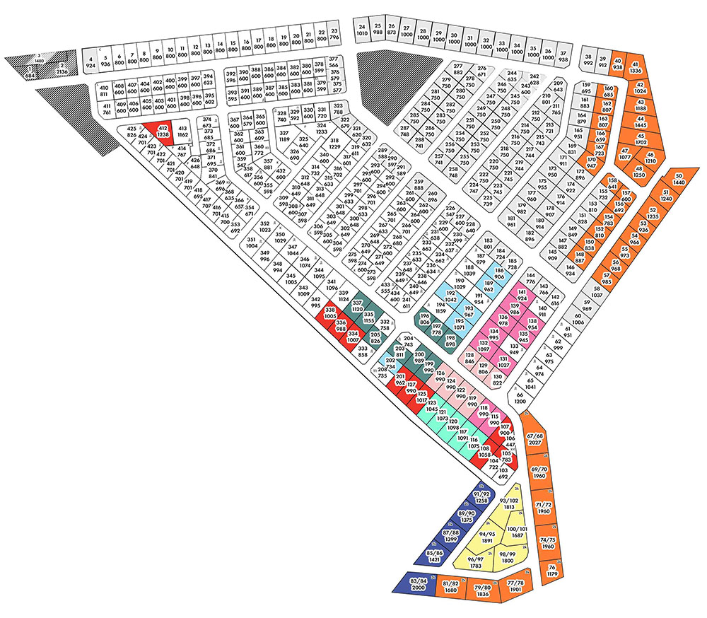 Коттеджный посёлок Eli Новая Москва - схема продаж участков 