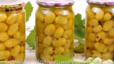 Приготовление маринованного винограда как оливки на зиму: итог