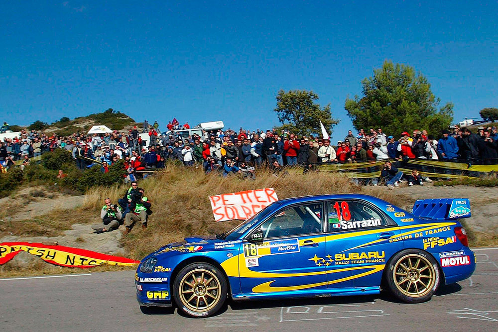 Стефан Сарразен и Патрик Пивато, Subaru Impreza S9 WRC '03 (S800 WRT), ралли Каталония 2004