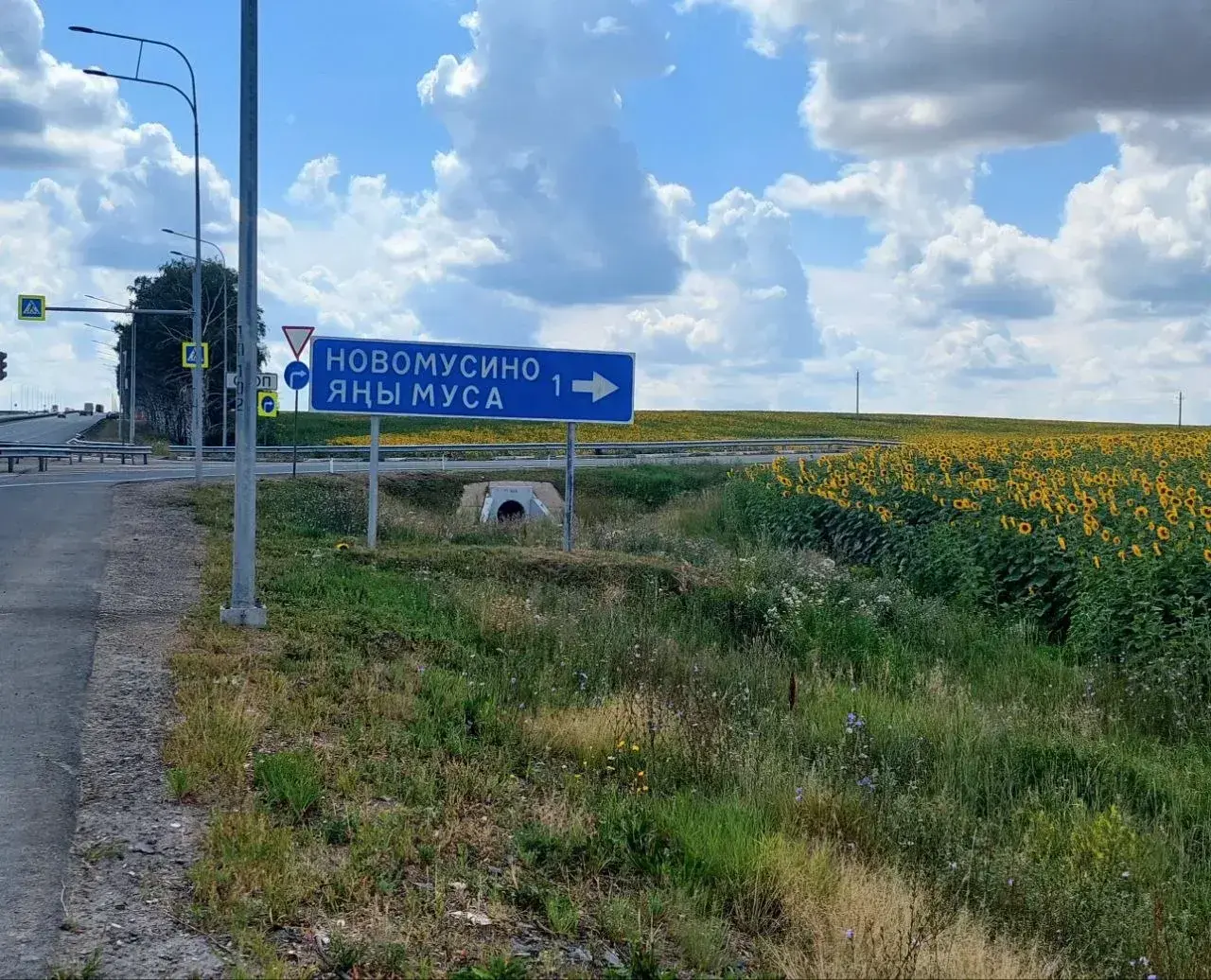 Указатель поворота на КП Голубое озеро