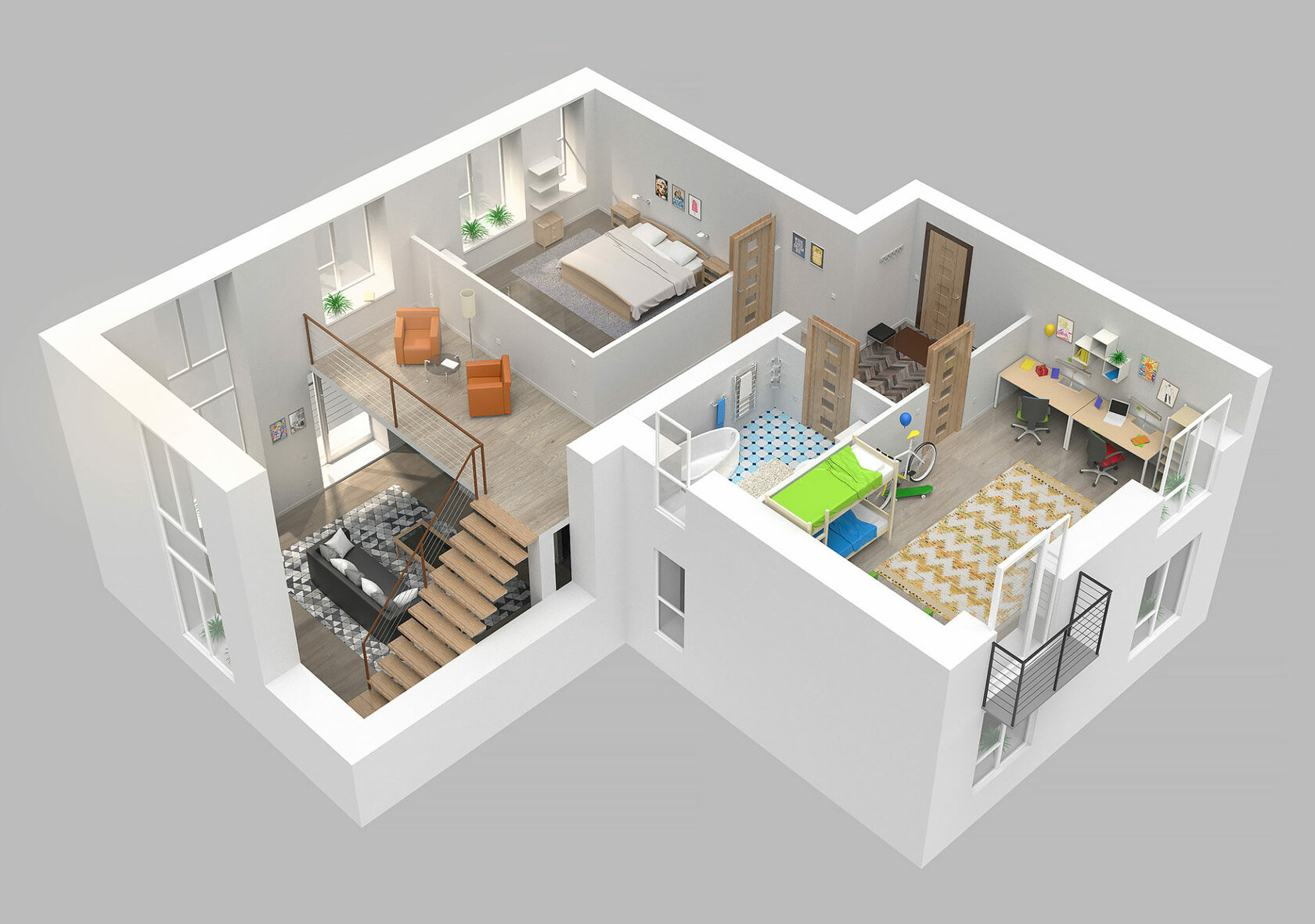 3д визуализация квартиры