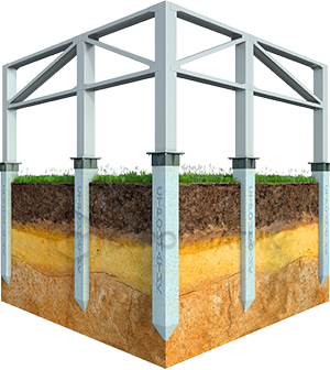 Забивные сваи жб фундамент