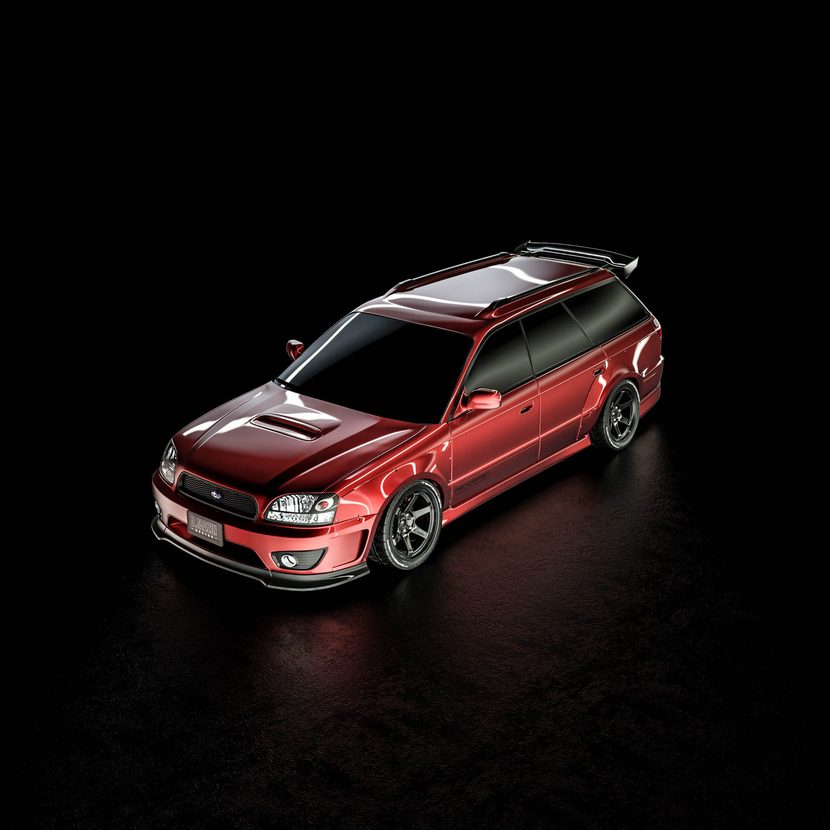 FENDERIST SPEC S Fender Flares Set / WIDE BODY KIT SUBARU Legacy Wagon