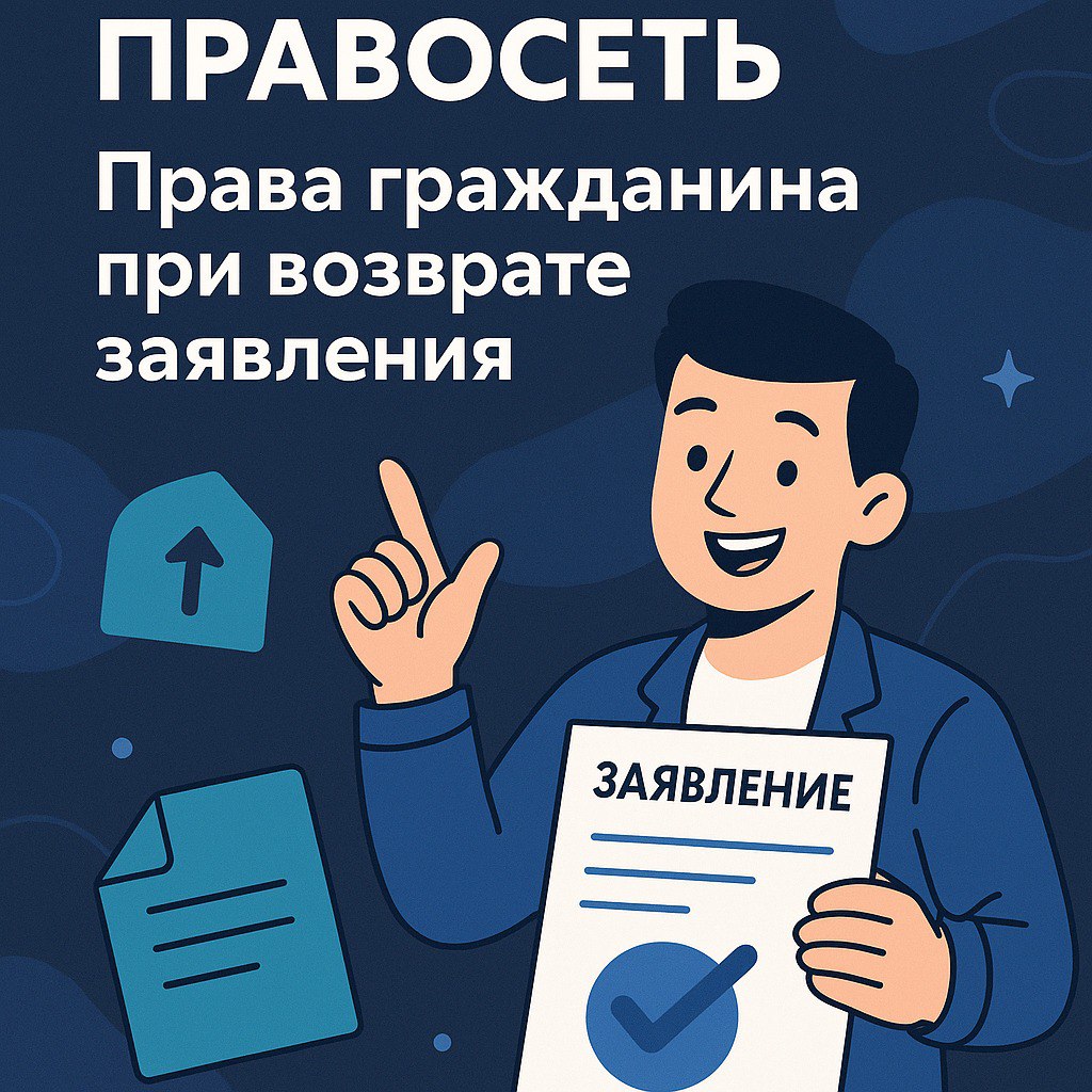 права гражданина при возврате заявления