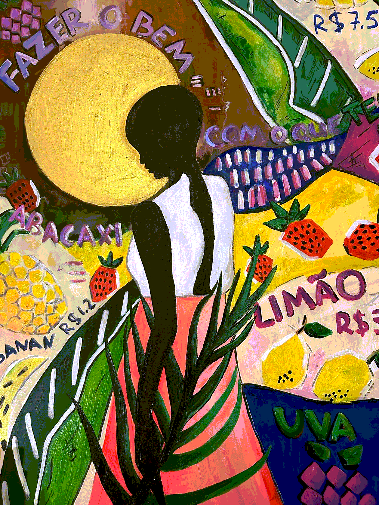 Feira, 2025 — acrylic on canvas, 120 by 100 centimetres