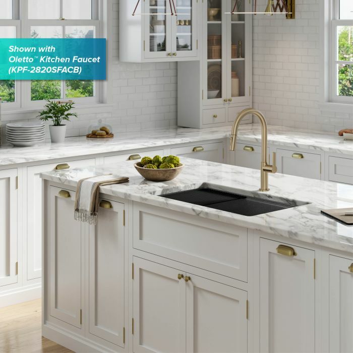 Кухонна мийка Kraus KGUW2-33MBL - изображение 4