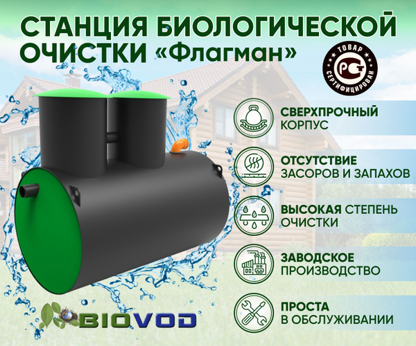 Станция биологической очистки ФЛАГМАН-5
