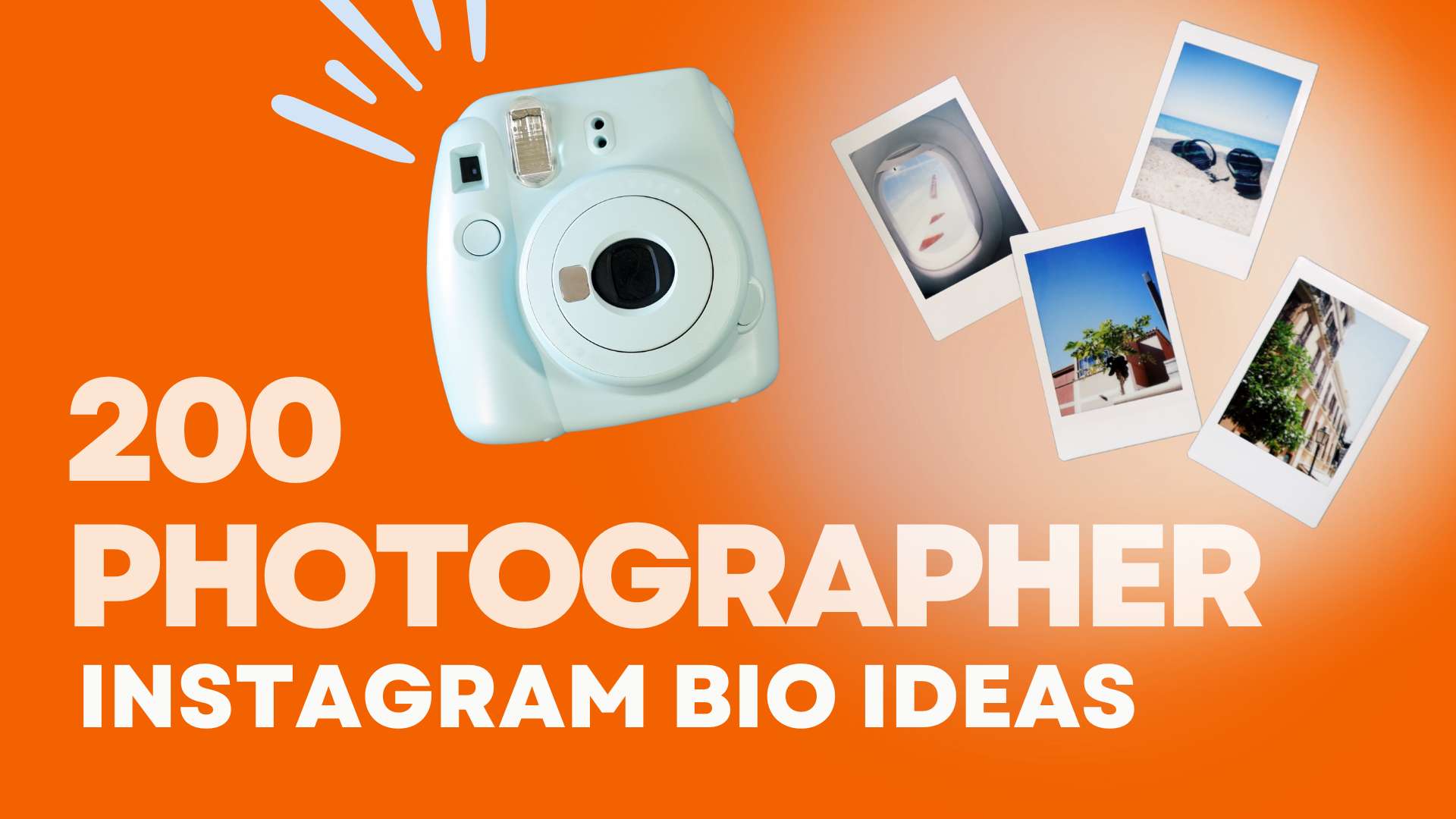 200 Photographer Bio Ideas for Instagram