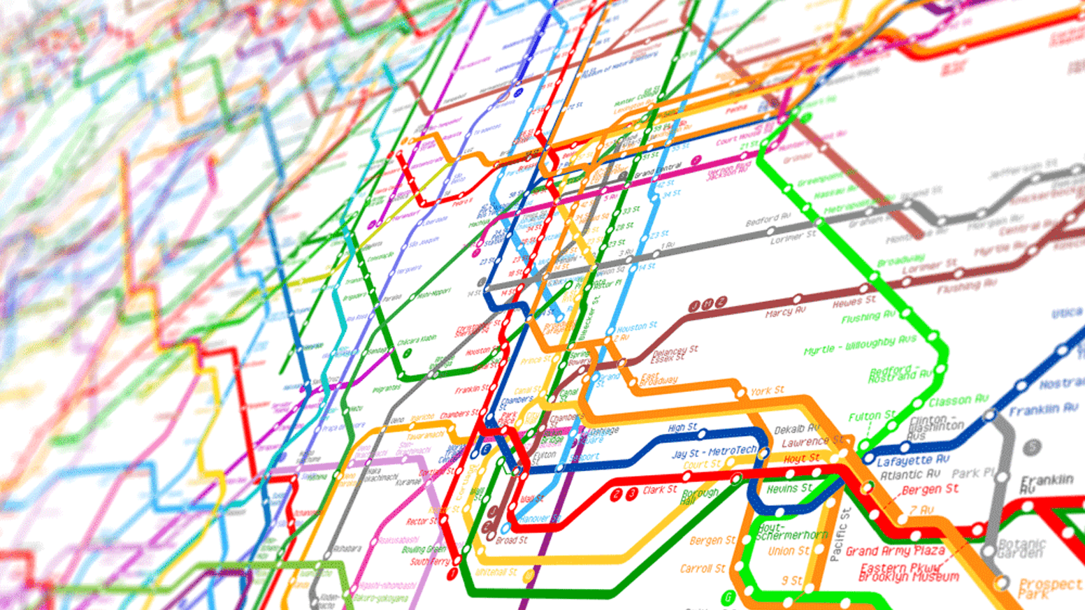 Самая запутанная схема метро в мире