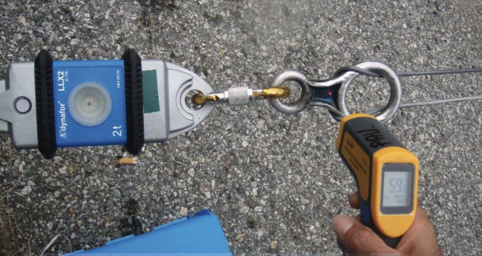 Descender temperature when rappelling on Dyneema