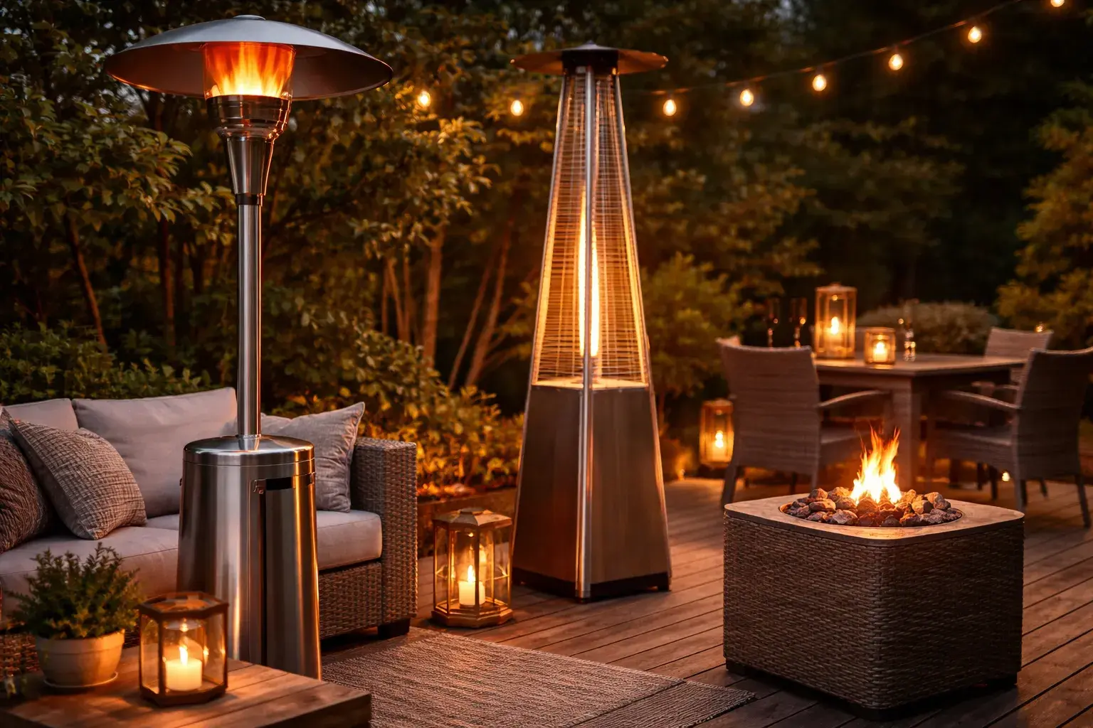 Уличный газовый обогреватель