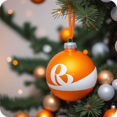 елочные шары с логотипом