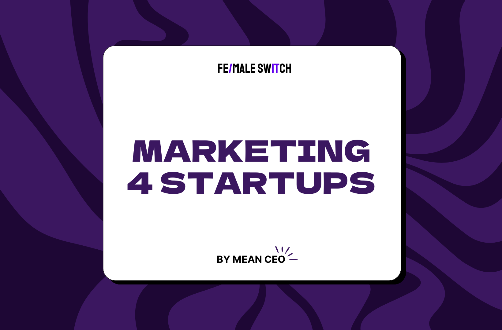 Marketing strategy for startups