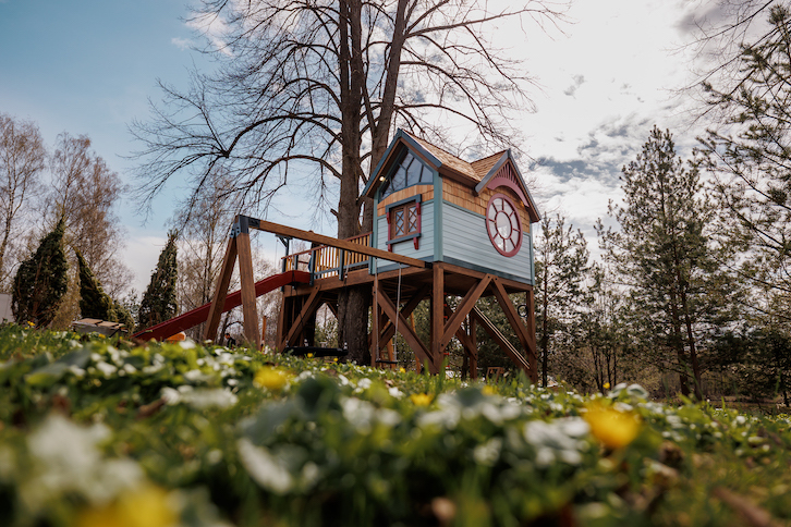 домик на дереве для детей