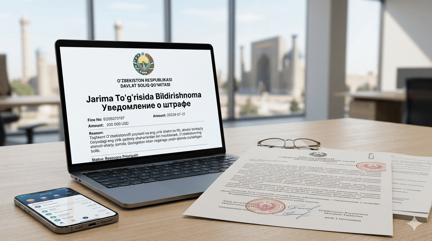 Штрафы ГНК в Узбекистане: за что штрафуют бизнес и как их избежать в 2026 году
