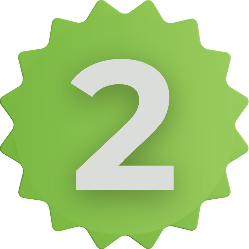 Иконка с цифрой 2, символизирующая этап обработки заявки