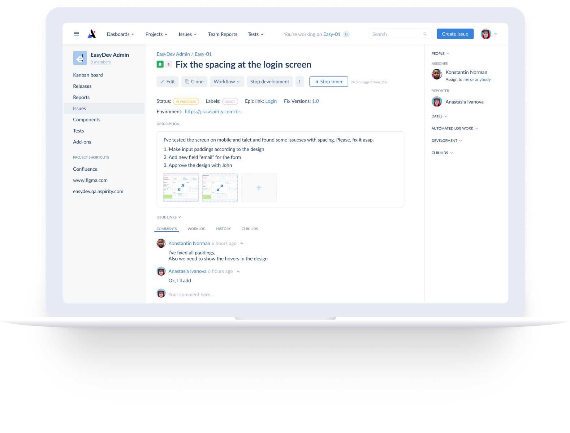 Review Of Jira Atlassian made by Offshore Web Development Agency | Aspirity