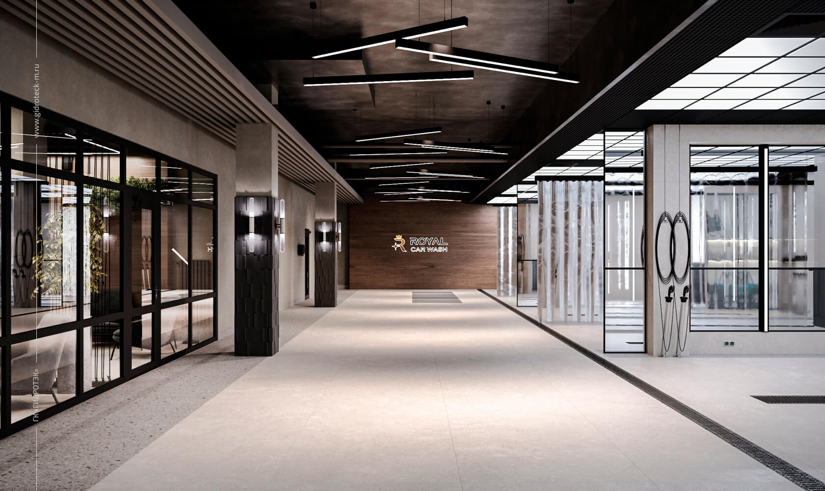 современный дизайн-проект автомойки