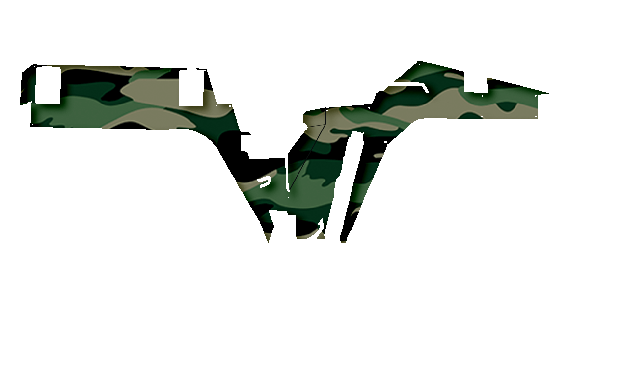 Камуфляжная расцветка кузова «Зеленый тигр» квадроцикла повышенной проходимости Компас