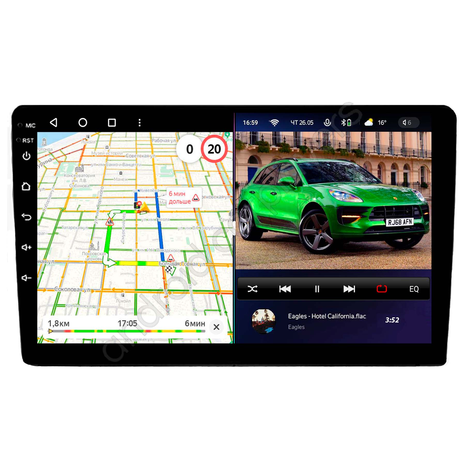 Магнитола 9 дюймов под переходную рамку