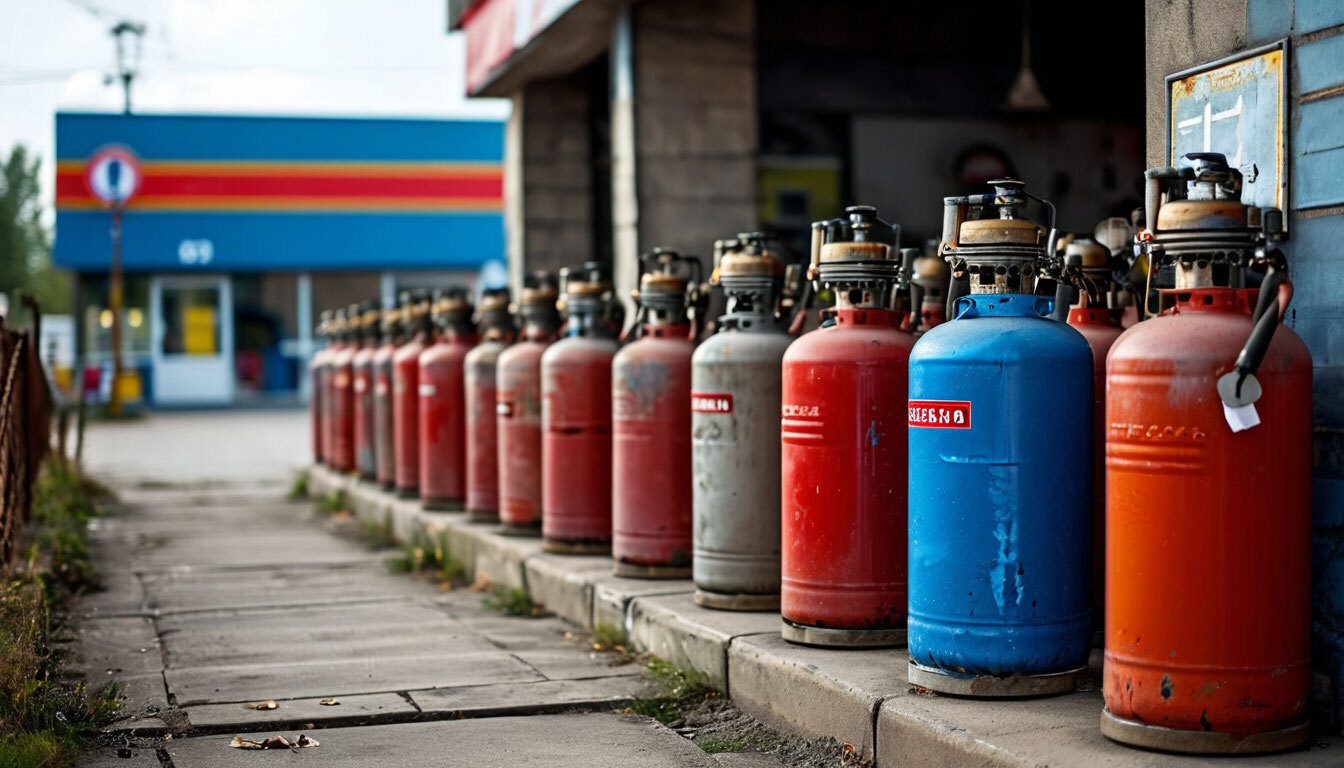 Баллон газовый заправка