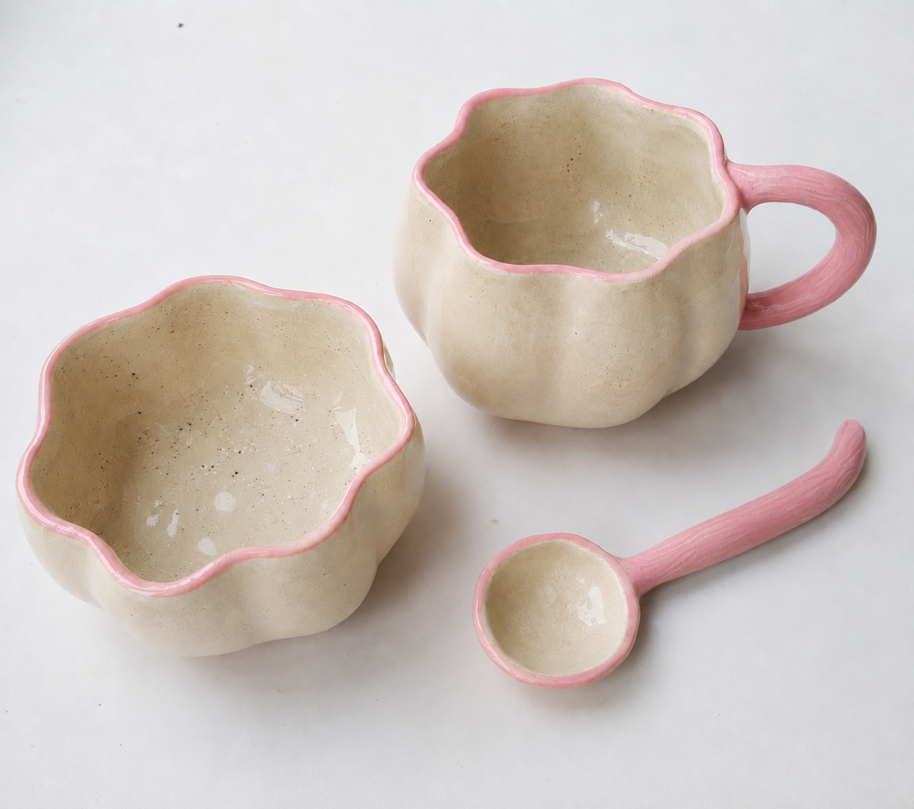 suvenires created for a gender reveal pottery 
