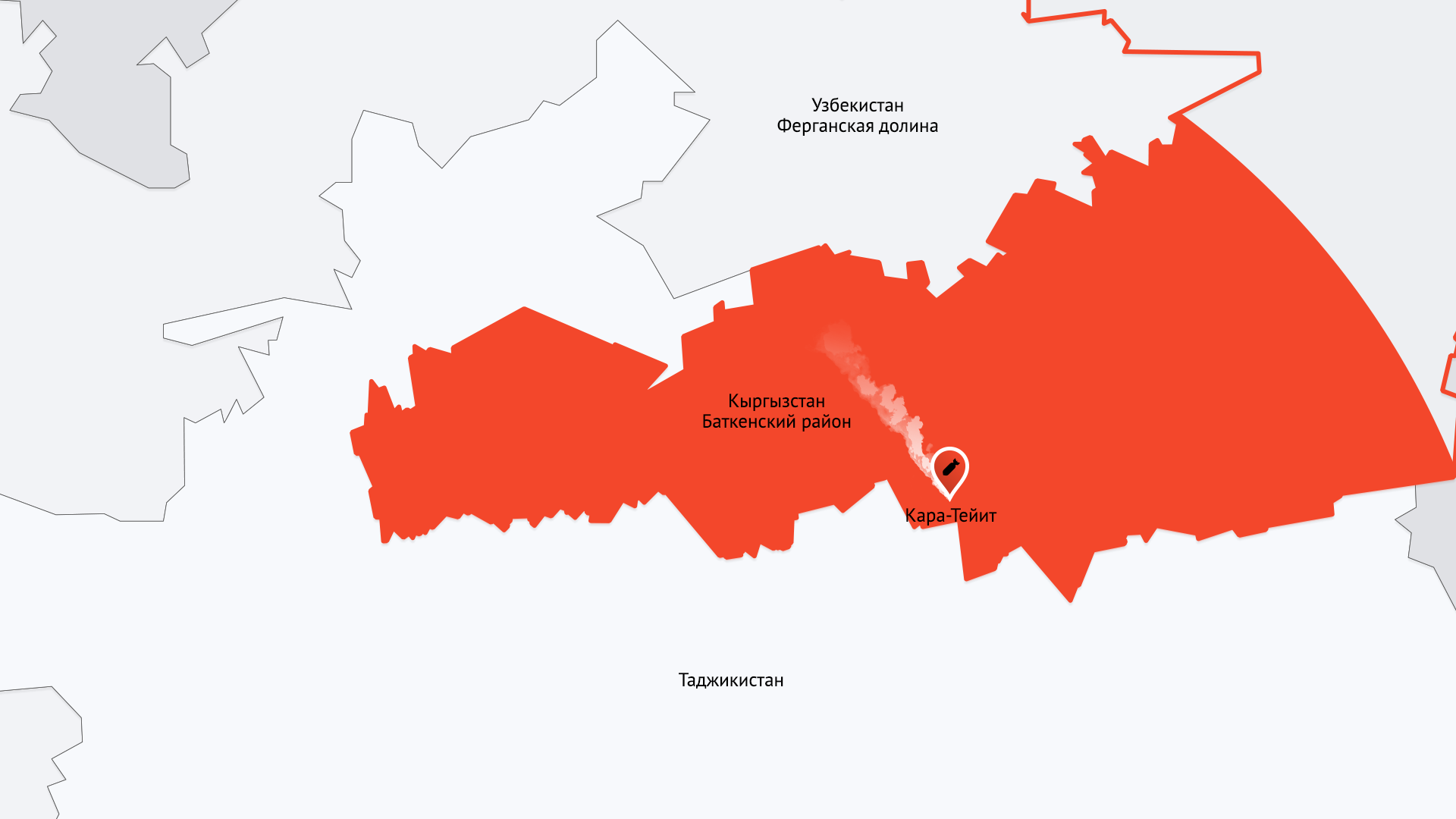 Территория республики кыргызстан. Баткенская область карта. Баткенская область Киргизии на карте. Районы Кыргызстана на карте.