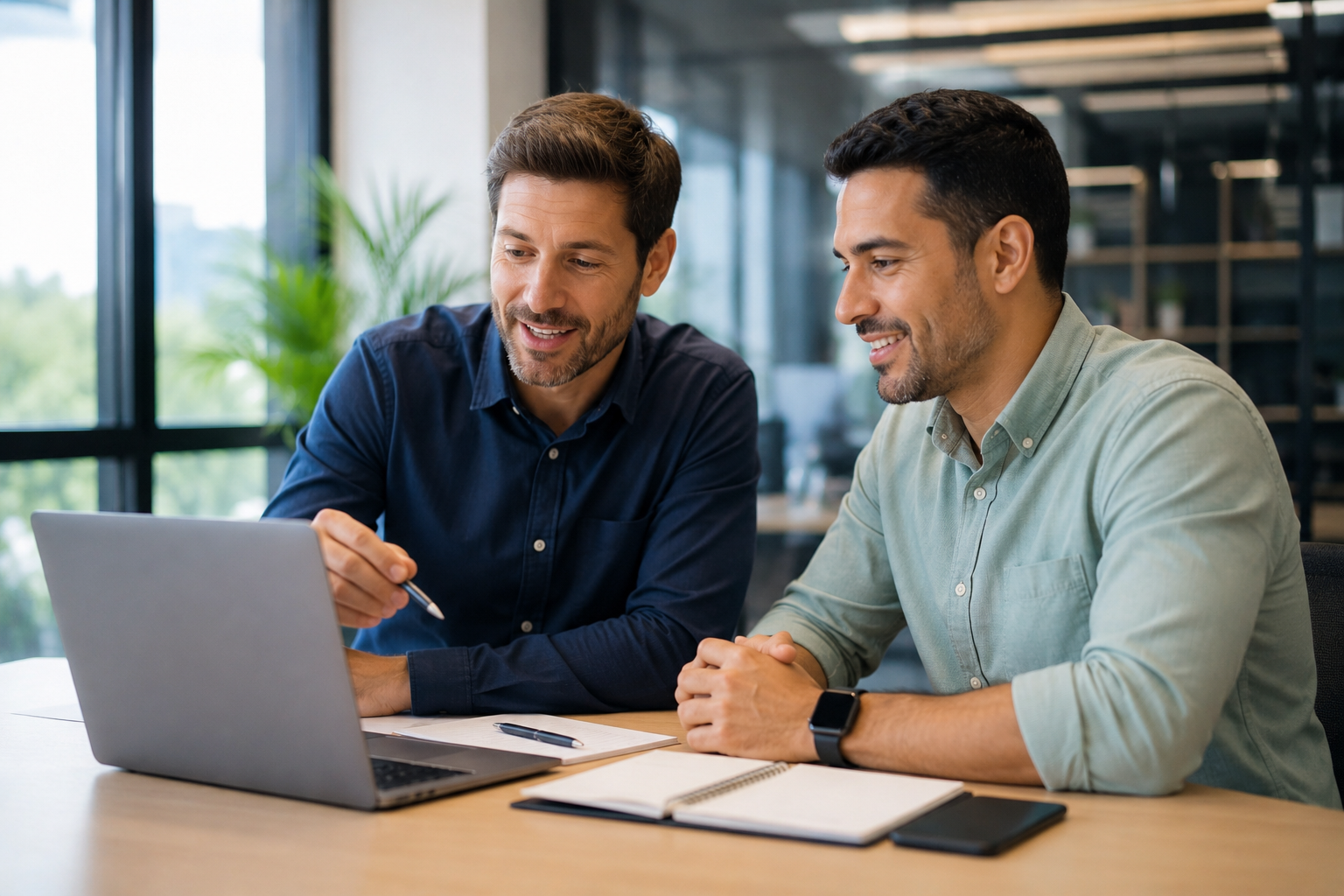 Professionals analyzing errors in their B2B referral program.