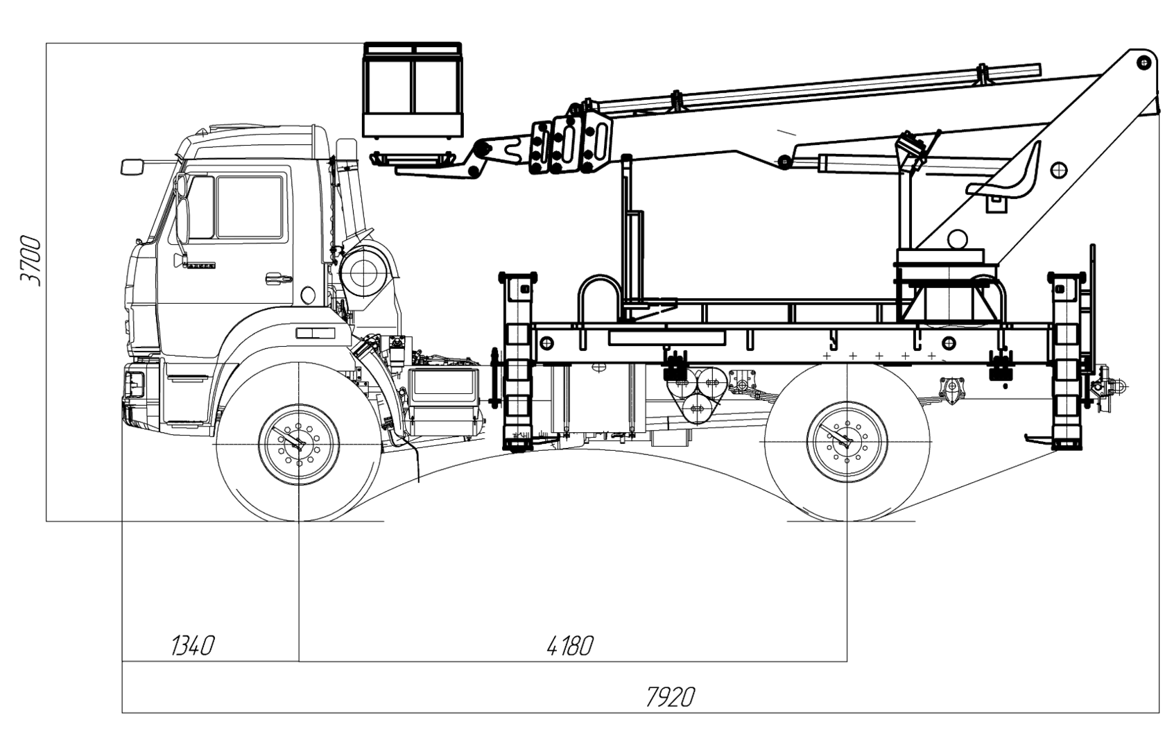 Камаз 43502 чертеж