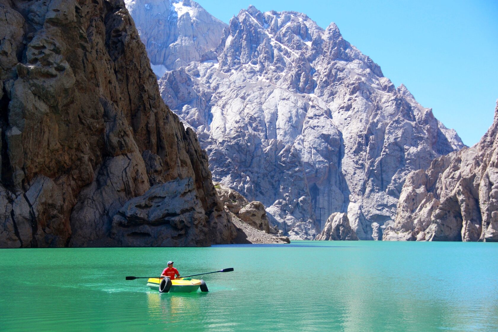 Прогулка на лодке по озеру Кёл‑Суу — незабываемое водное путешествие в горах Кыргызстана