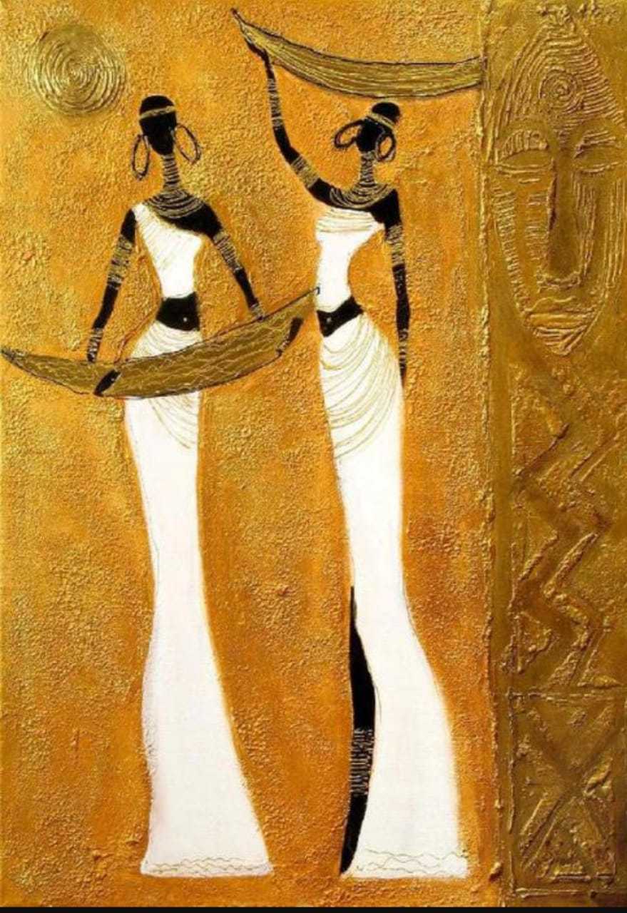 Joanna Misztal картины золотые африканки