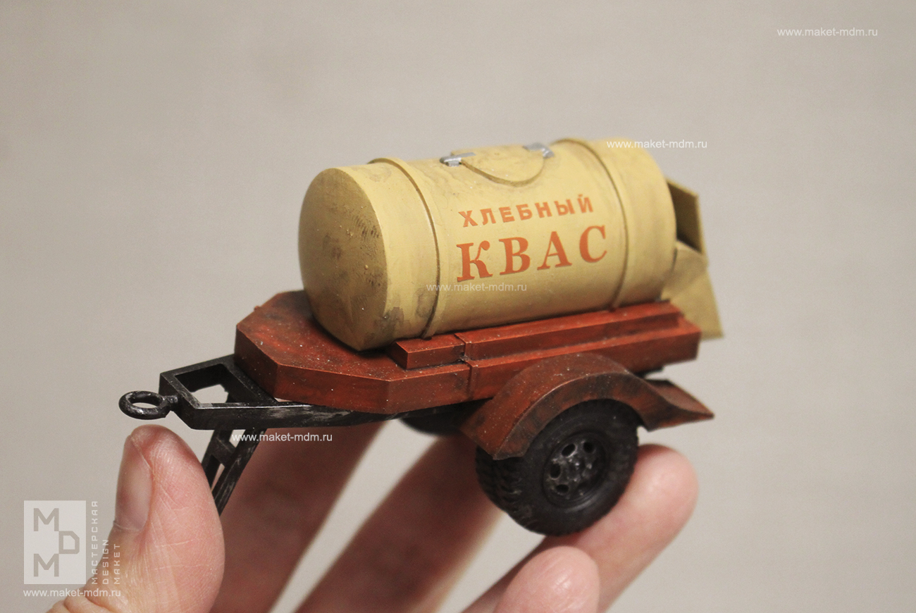 бочка с квасом для макета