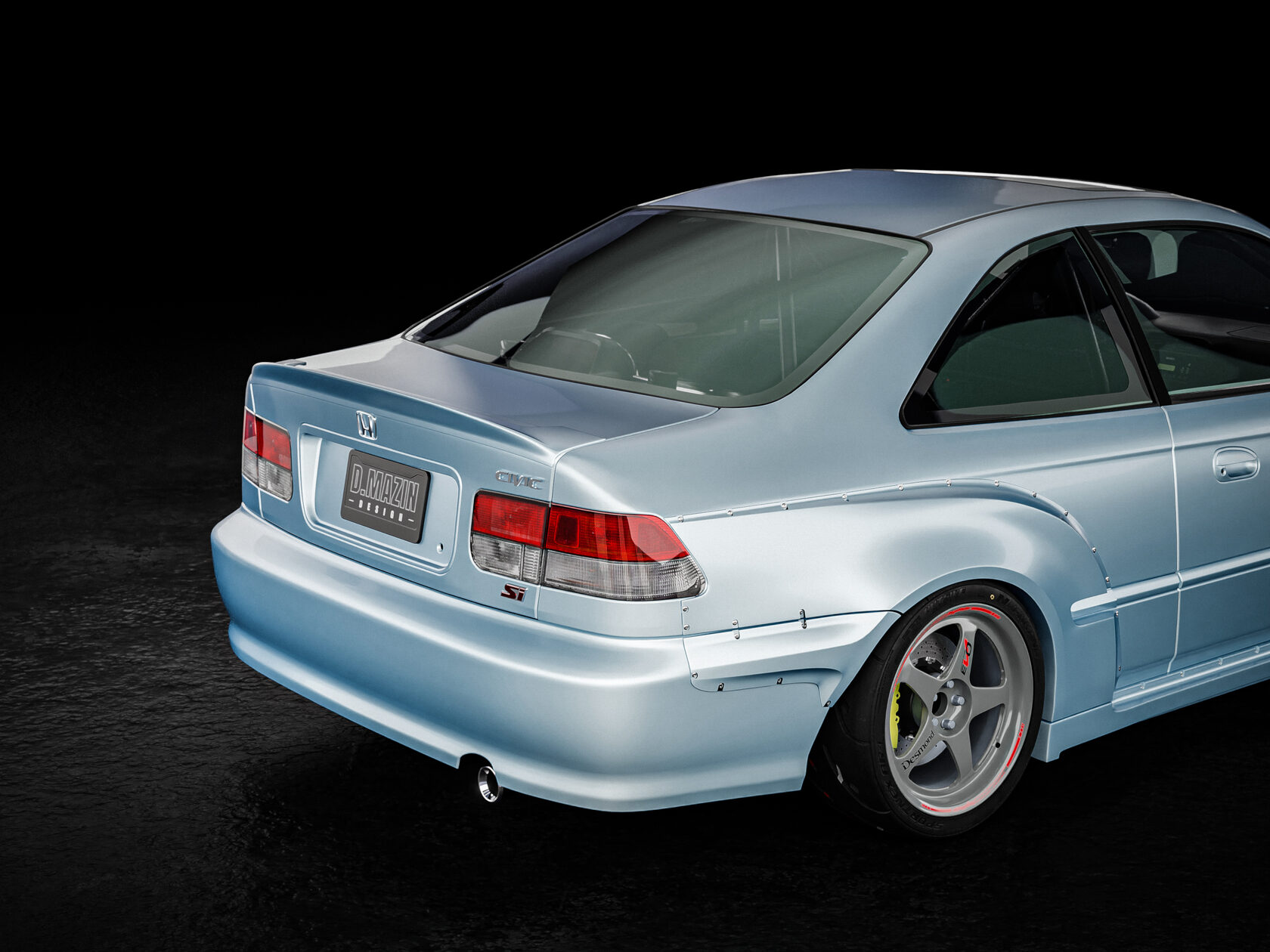 FENDERIST SPEC S Fender Flares set Honda Civic COUPE 9600