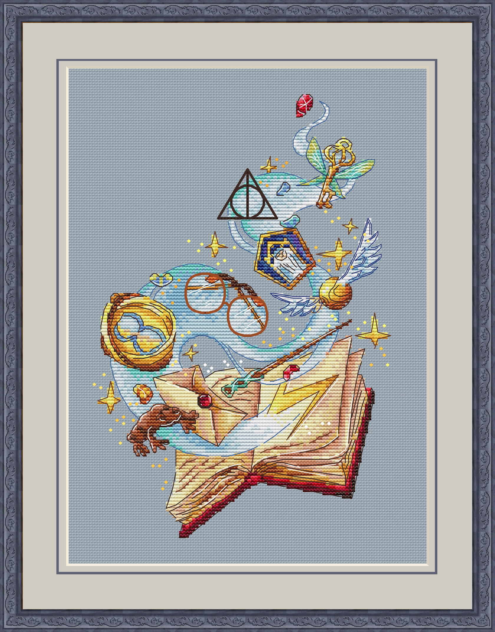 Magic Book Cross Stitch Pattern