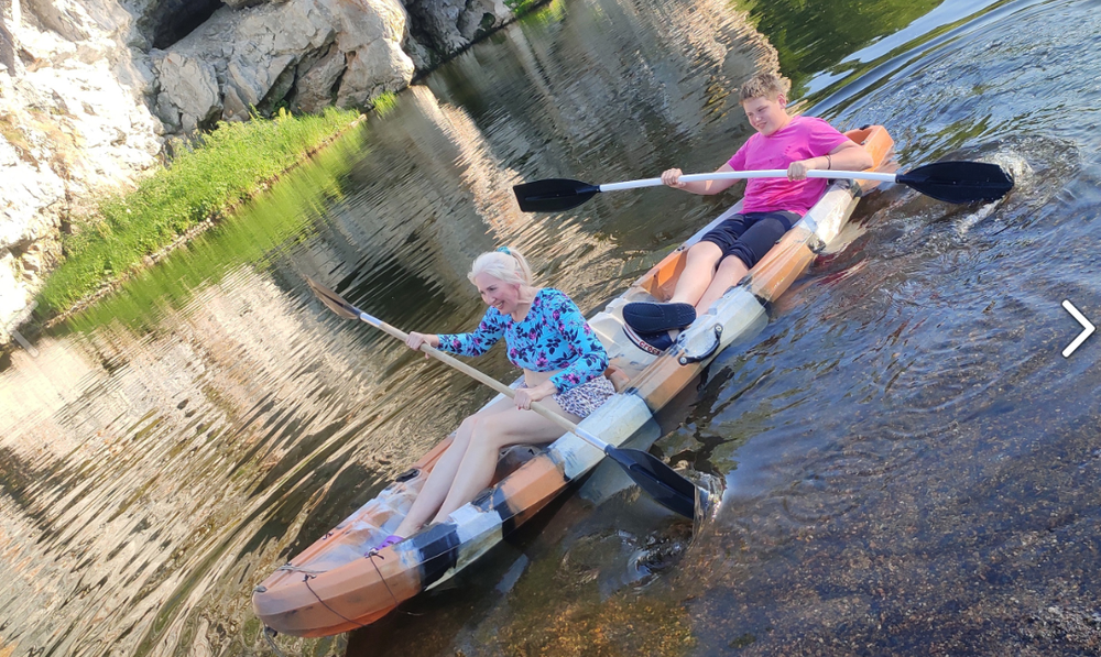 Водный батут на кемпинге