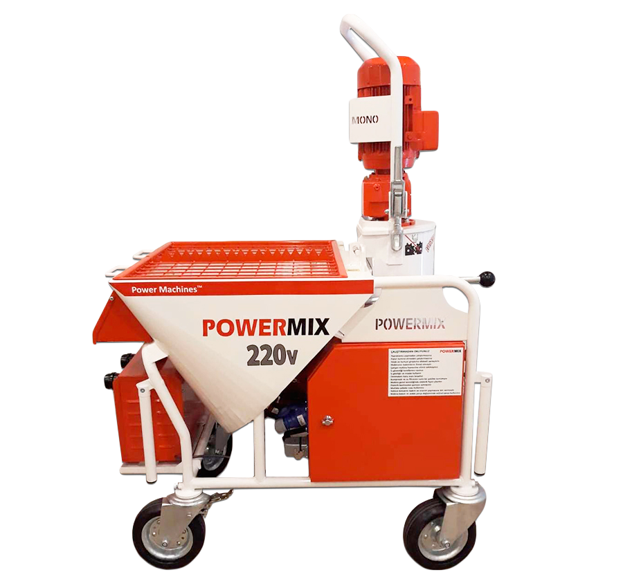 Моно микс. Штукатурная станция Powermix 220в.