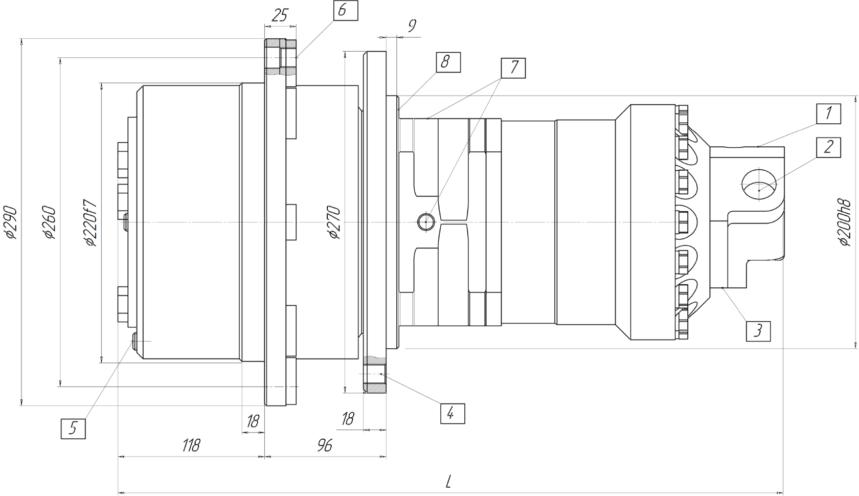 Габаритные и присоединительные размеры