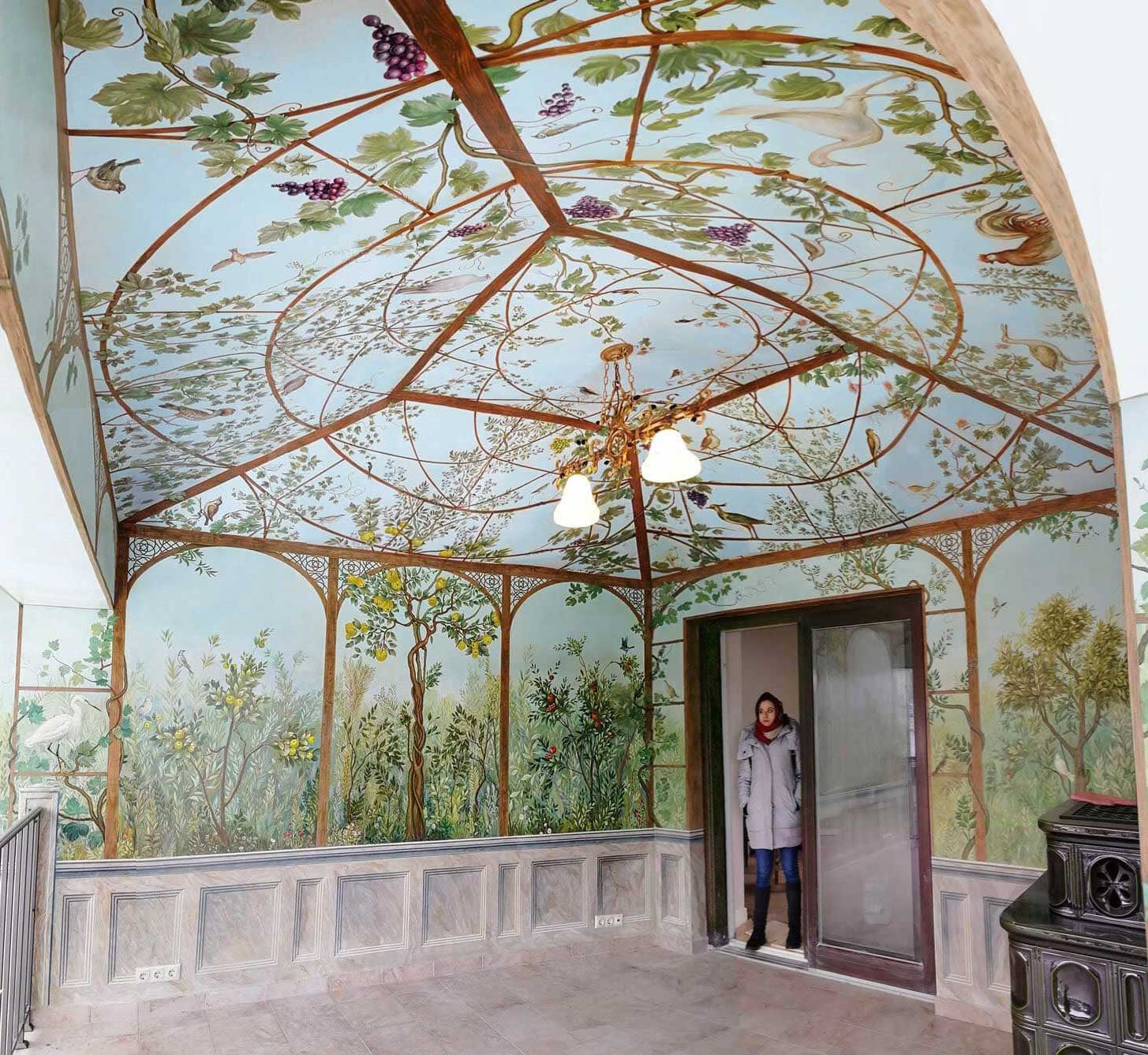 Роспись стен и потолков, Художественная роспись потолков, Роспись потолков в Москве