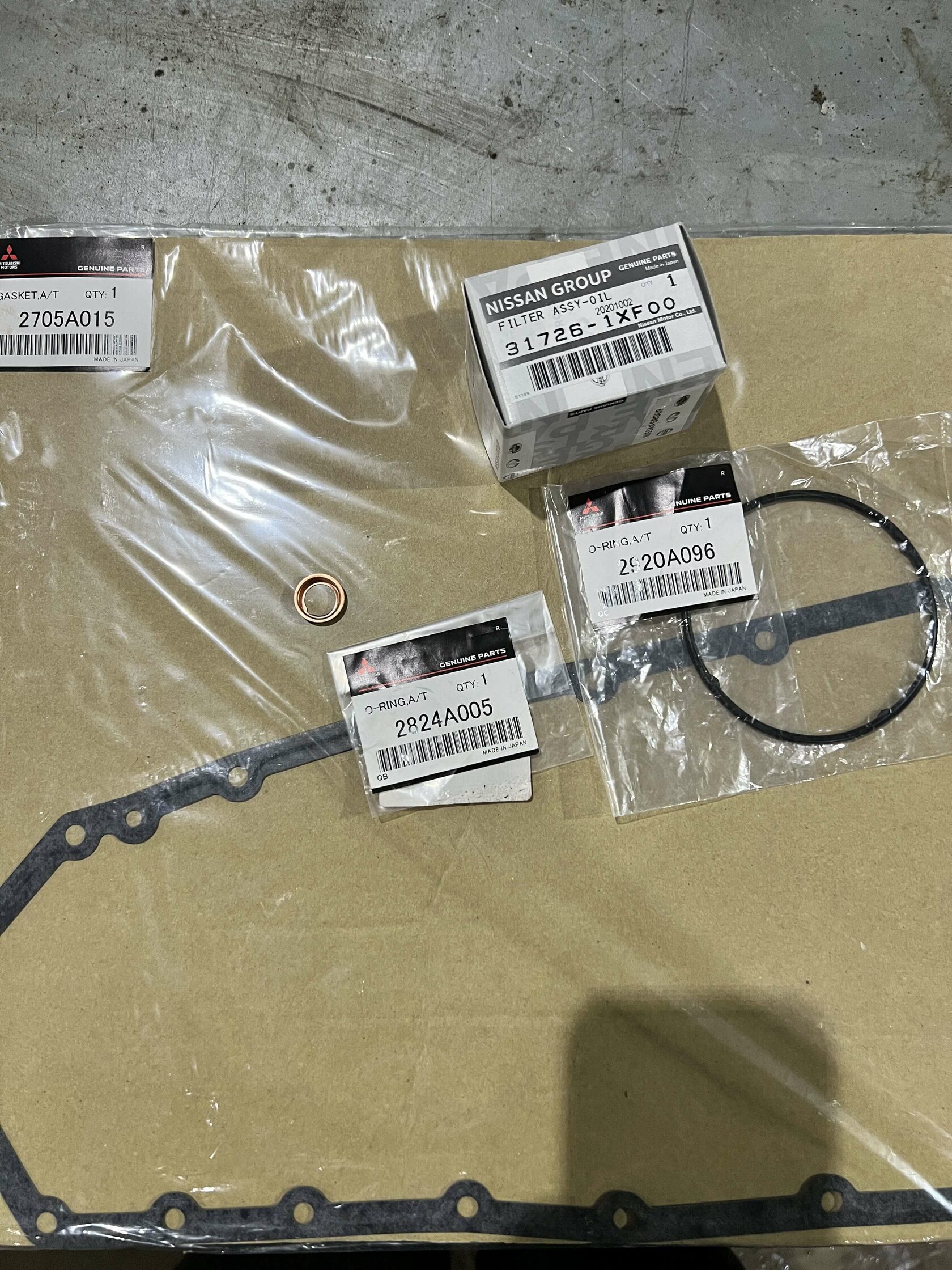 Комплект расходников для Nissan Qashqai J10