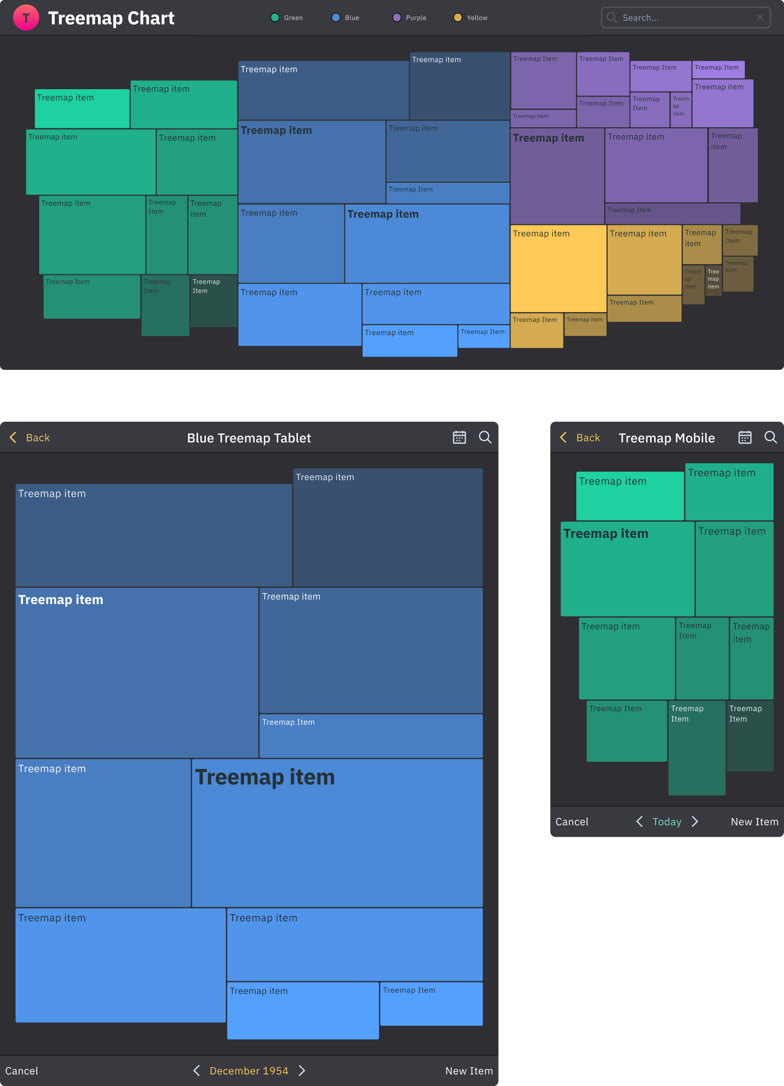 Treemap Charts Inspiration Graphs Infographics Templates Figma Ui Kit