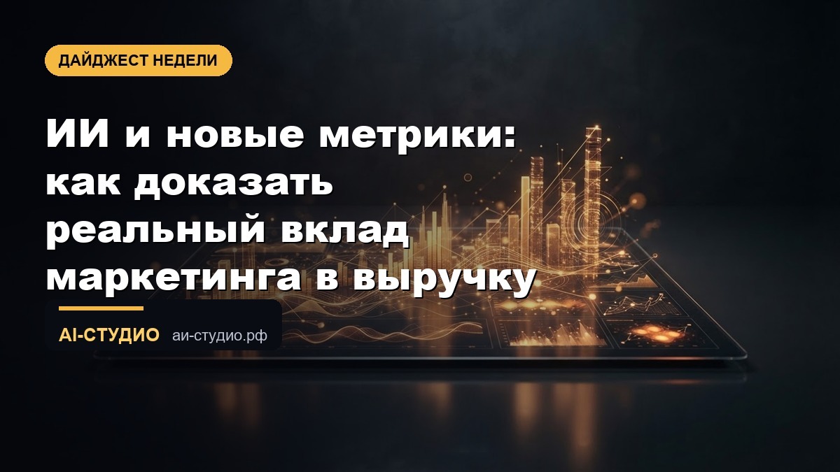 ИИ и новые метрики: как доказать реальный вклад маркетинга в выручку