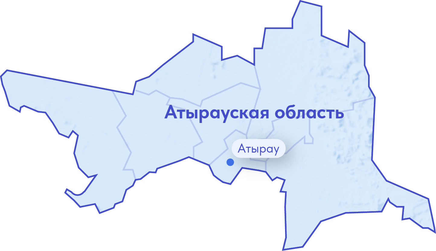 Карта атырауской области