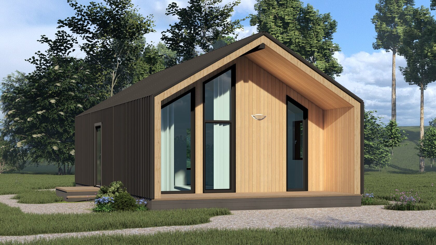 Проект одноэтажного дома ART HOUSE 57, 57,6 м²
