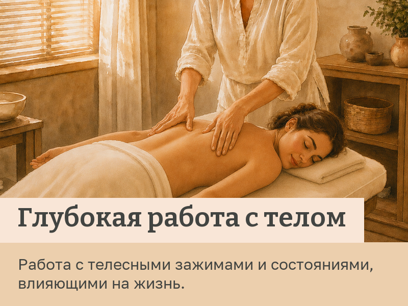 Глубокая работа с телом — работа с телесными зажимами и состояниями, влияющими на жизнь