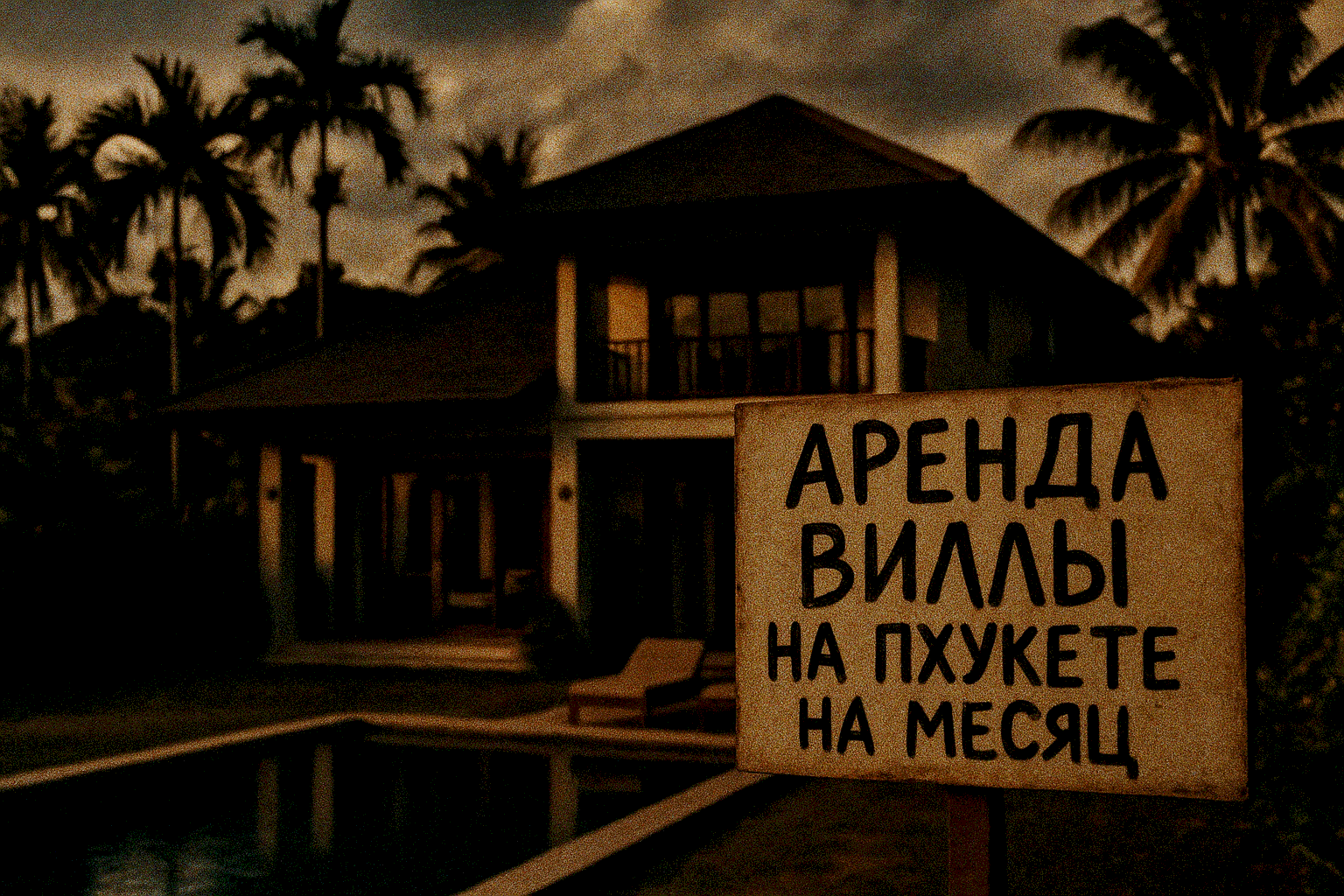 Аренда недвижимости на Пхукете  Представьте себе месяц на Пхукете: утренний кофе у частного бассейна, шум волн вдали и полное расслабление в окружении тропической природы. Аренда виллы на месяц становится всё популярнее среди зимовщиков, семей с детьми, у