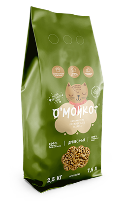 Древесный кошачий наполнитель из сосны