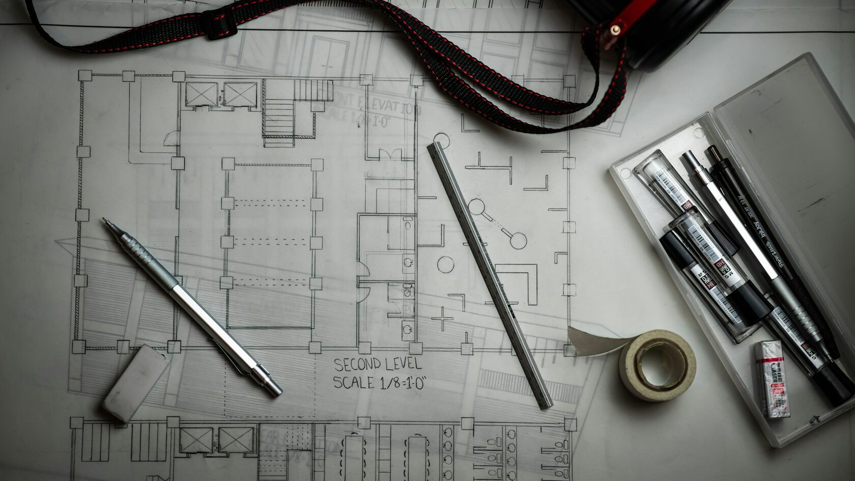 Architectural plans under review