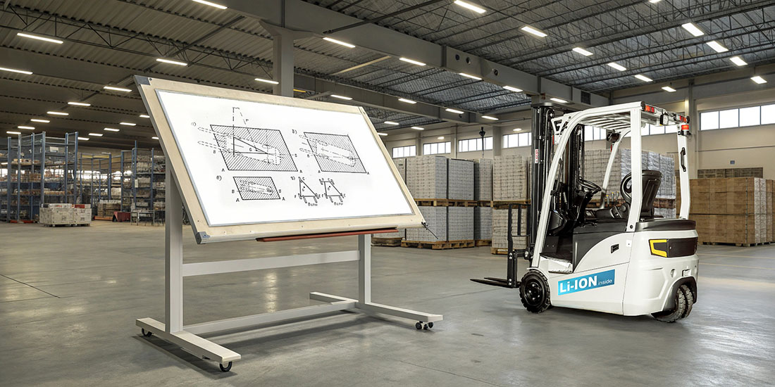 Центр тяжести трехопорного вилочного погрузчика. Удержание центра тяжести вилочного трехопорного погрузчика в пределах треугольника устойчивости. Определение центров мас, центровка погрузчика