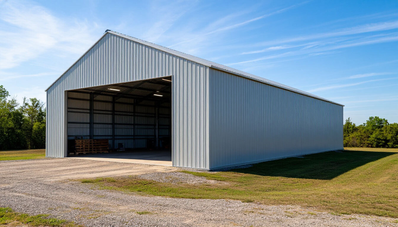 Стоимость строительства ангара из металлоконструкций