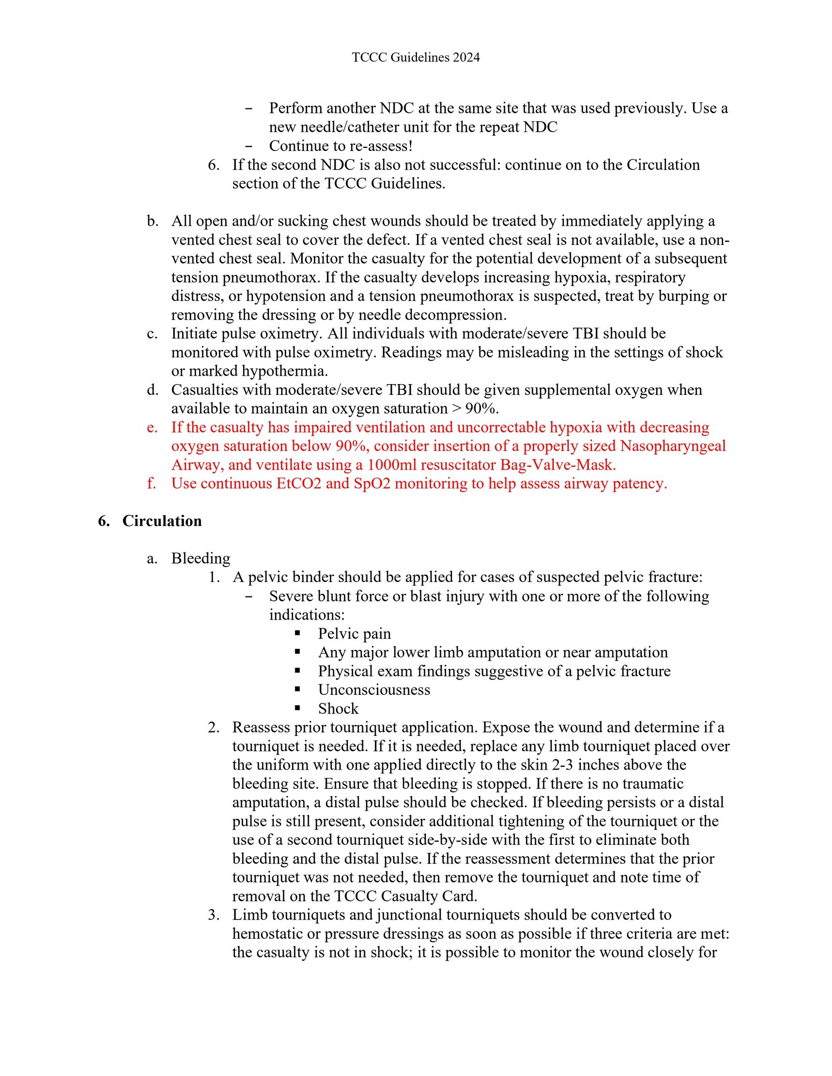 Протокол Tactical Combat Casualty Care (TCCC) Guidelines от 25 января 2024 г. полный текст на английском языке
